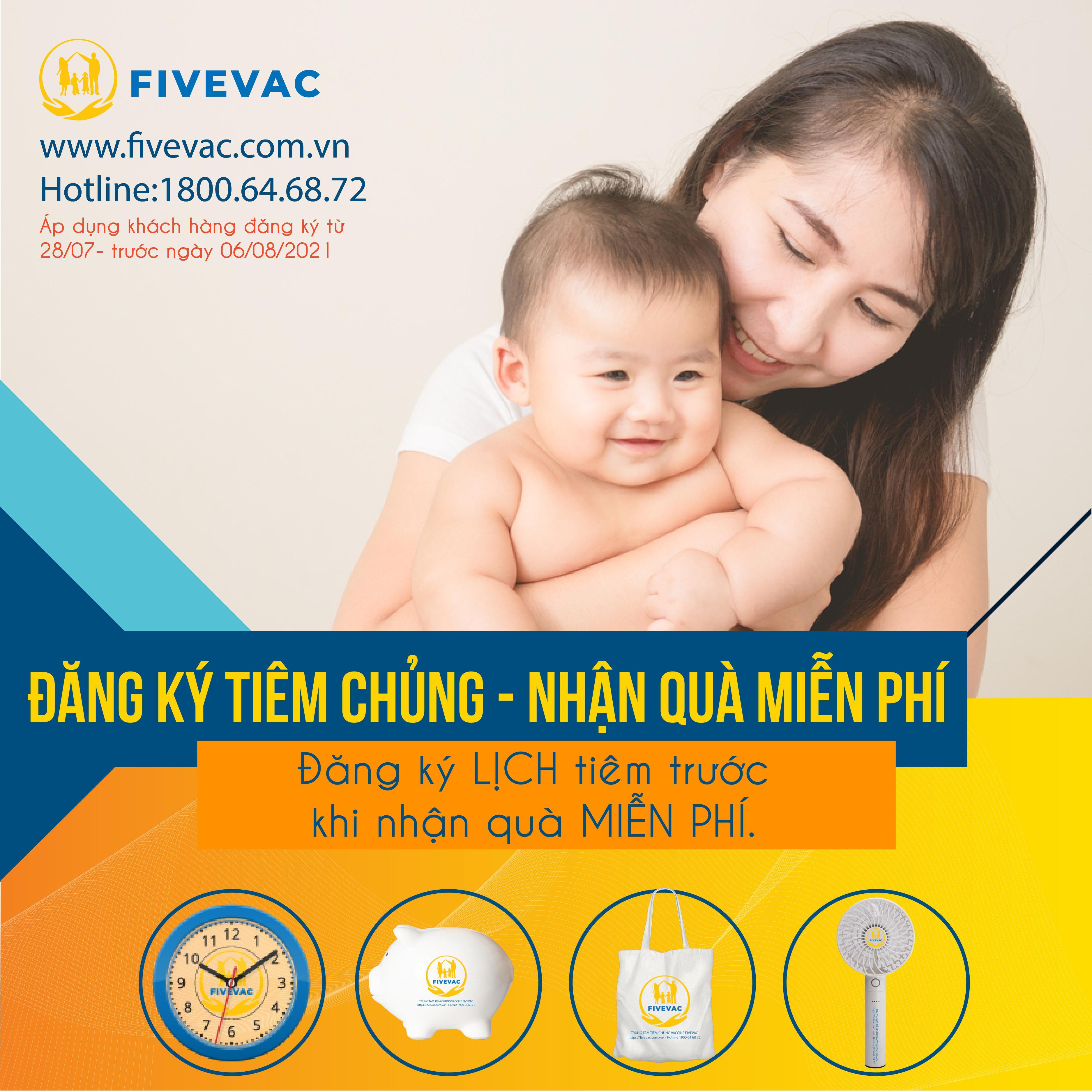 Đăng ký tiêm chủng - nhận quà miễn phí 