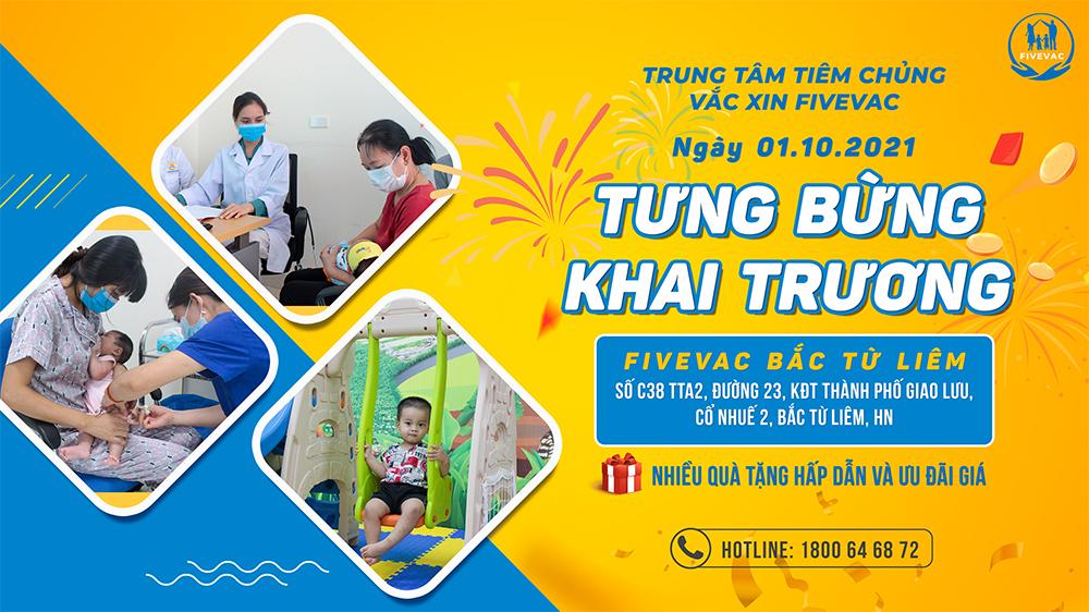  Khai trương trung tâm tiêm chủng Fivevac - Bắc Từ Liêm đẳng cấp 5*
